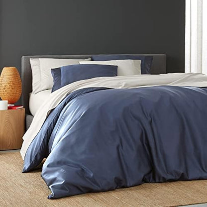  DOZ By SIJO 100% Organic Bamboo Duvet Cover Set, 1 Duvet Cover And 2 Pillowcases, Buttery Soft, Cooling, Eco Friendly, Silky Breathable, Oeko-TEX, High GSM Durable (Snow, King/Cal King)