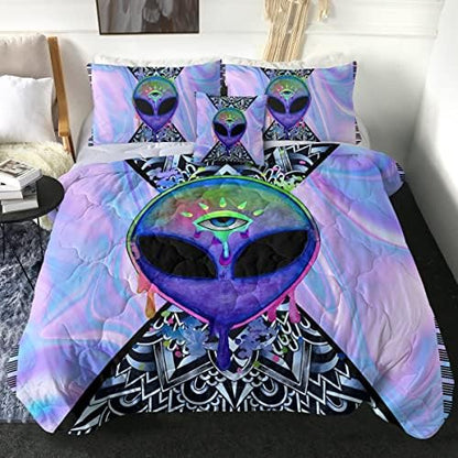  Sleepwish Gold Wolf Comforter Indian Wolf King Size Bed Set 3D Wolves Quilt Set 4 Piece Native American Wolf Bedding Sets With Comforter, Pillow Shams, Cushion Cover (King)