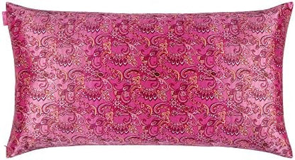 Slip Lip Silk King Pillowcase, Charcoal (20" X 36") - 100% Pure 22 Momme Mulberry Silk Pillowcase - Anti-Aging, Anti-BedHead, Anti-Sleep Crease