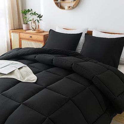  WhatsBedding Full Down Alternative Summer Comforter Set 82×86 Inch