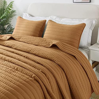  Olive Dark Green King Size Quilt Bedding Sets With Pillow Shams, Lightweight Soft Bedspread Coverlet, Forest Quilted Blanket Thin Comforter Bed Cover For All Season, 3 Pieces, 104x90 Inches