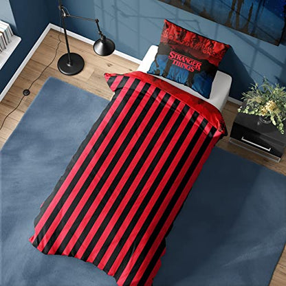  Stranger Things The Upside Down Single Duvet Cover And Pillowcase Set