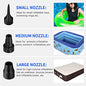  Lectric Air Pump For Inflatables, Portable Quick Air Pump For Air Mattress, 110V AC/12V DC, Inflator/Deflator Pumps For Outdoor Camping, Inflatable Cushions, Air Beds, Boats, Swimming Ring 50W