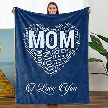  Gifts For Mom, Mothers Day Birthday Gifts For Mom, Blanket To My Mom Gift From Daughter Son, Mother's Day, Mom Blanket 56 X71