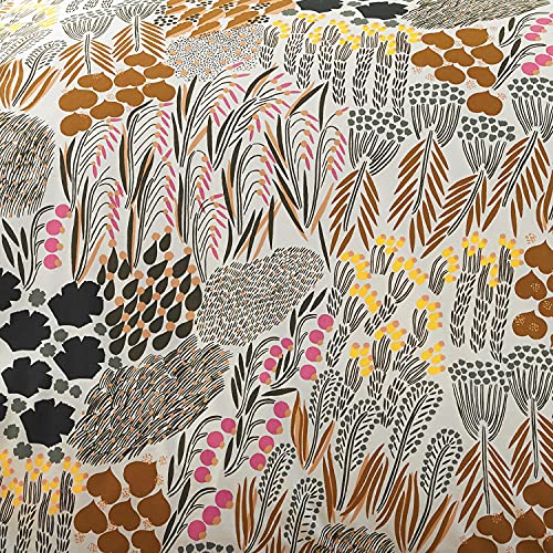  Marimekko - Queen Duvet Cover Set, Cotton Percale Bedding With Matching Shams, All Season Home Decor (Pieni Letto Multicolor, Queen)