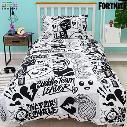 FORTNITE Official Fanzine UK Single Size Duvet Cover Set Pillowcase And Duvet Cover Only