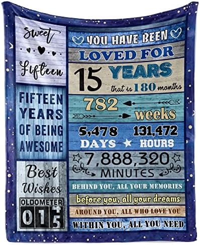  25th Birthday Gifts For Women Blanket 60"X50", 25th Birthday Decorations For Men Women, Gifts For 25 Year Old Male Female, Best Birthday Gift Ideas For Women Men