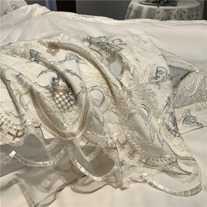  WALNUT Bedding Long Staple Cotton Bedding Sateen Four-Piece Set Skin-Friendly Soft Four-Piece Set (Color : E, Size : 220 * 240cm)