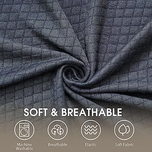  RUJIPO Queen Size (60"x10"x6") Bed Wedge Pillow For Headboard, Bed Gap Filler, Noodle Mattress Wedge Pillow Triangle Bloster For Sleeping To Fill The Gap (0-8") Between Headboard And Mattress, Grey