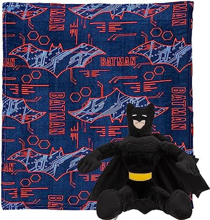  Northwest Star Wars: The Mandalorian Dark Hover Character Hugger Pillow & Silk Touch Throw Blanket Set, 40" X 50"