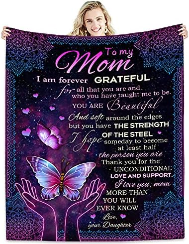  To My Daughter In Law Gift Ideas From Moms Flannel Fleece Blanket Super Soft Throw Warm Blankets Future Daughter-in-Law Birthdays Anniversary Wedding Gifts Presents Idea For Bed Sofa Adults 60"X50"