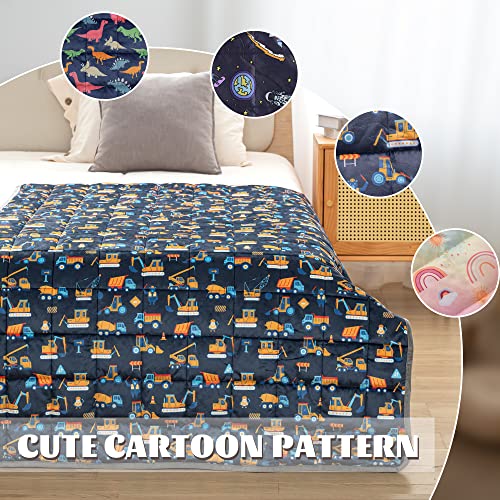  CHHKON Weighted Blanket For Kids And Teens Printed Weighted Blanket 7 Lbs (style8, 41''x60'' 7lb)