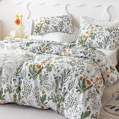  SUSYBAO Gray Botanical Duvet Cover King 100% Cotton Tropical Plant Duvet Cover 3 Pieces Set 1 Banana Leaves Patterned Duvet Cover With Zipper Ties 2 Pillowcases Luxury Soft Grey Leaf Bedding Set