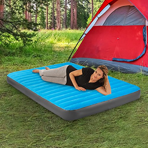  Amp Mate Queen Size Air Mattress With Battery Pump, 500lb Weight Capacity