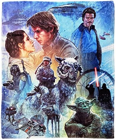  Disney Star Wars, "Master Of Evil" HD Silk Touch Throw Blanket, 46" X 60", Multi Color