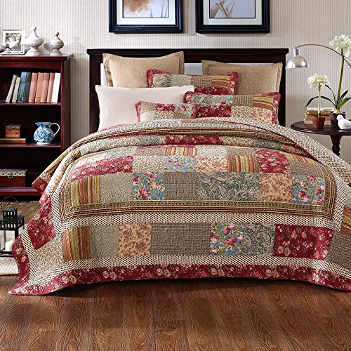  Cotton Patchwork Vintage Antique Floral Fairy Tale Tea Party 26x26 Euro Sham 1 Piece