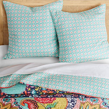  Levtex Home - Jules - Quilted Euro Shams Set Of Two (26 X 26 In.) - Medallion - Cotton