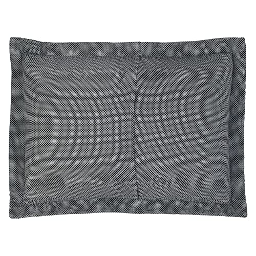  Laura Ashley Quilts Cotton Reversible Bedding With Matching Shams, Home Decor For All Seasons, Queen, Amberley Black/White