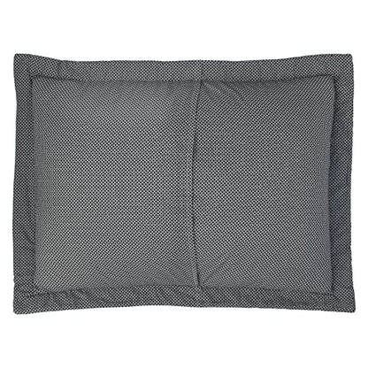  Laura Ashley Quilts Cotton Reversible Bedding With Matching Shams, Home Decor For All Seasons, Queen, Amberley Black/White