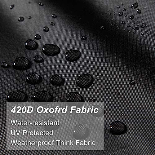  Universal Rollaway Bed Cover, Folding Bed Storage Cover Bed Protector (Black, Twin / 38 Inch)