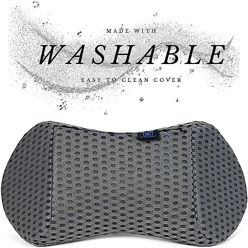  Divine Comfort Lumbar Support Pillow - Memory Foam Pillow For Back Support - Improves Posture - Detachable & Washable Back Cushion - Ergonomic Lumbar Pillow For Office Chair, Couch, Bed, And Car Seat