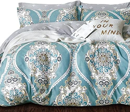  King Duvet Cover Set, 3pc Cotton Duvet Cover King Size 620 Thread Count, Soft King Cotton Duvet Cover, Colourful King Duvet Cover, Tropical Duvet Cover King Size, Wild Bloom