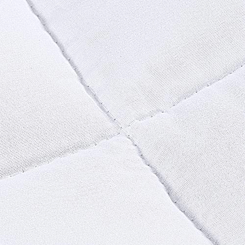  All Season Down Alternative Quilted Twin/Twin XL Comforter - Duvet Insert With Corner Tabs - Machine Washable – Bed Comforter - White