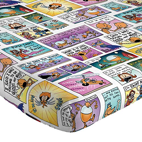 Jay Franco Dog Man Supa Buddies Twin Sheet Set - 3 Piece Set Super Soft And Cozy Kid’s Bedding Features Cat Kid & Lil' Petey - Fade Resistant Microfiber Sheets (Official Dog Man Product)