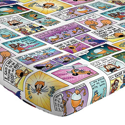  Jay Franco Dog Man Supa Buddies Twin Sheet Set - 3 Piece Set Super Soft And Cozy Kid’s Bedding Features Cat Kid & Lil' Petey - Fade Resistant Microfiber Sheets (Official Dog Man Product)