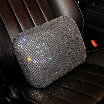  Carwales Emulsion Lumbar Support Pillow For Car Driving Seat Relax Soft Lower Back Support Home Office Chair Cushion Desk Accessories Pain Relief Black