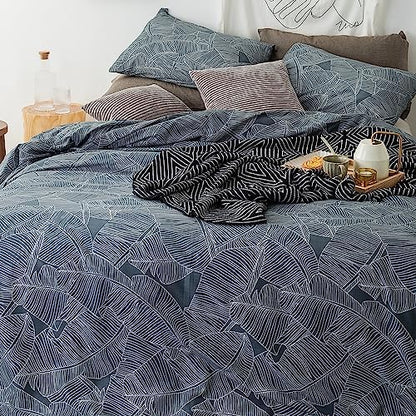  YuHeGuoJi Brown Plaid Duvet Cover Queen 100% Cotton White Gingham Duvet Cover 3 Pcs Set 1 Geometric Checkered Duvet Cover With Zipper Ties 2 Pillowcases Neutral Modern Gingham Grid Bedding Set Soft