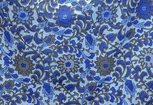  Bedspread ? Cotton Sunflower Print,Blue-Gray,70" X 106"
