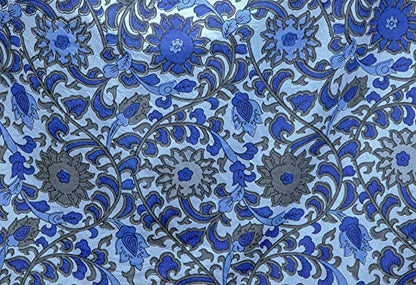  Bedspread ? Cotton Sunflower Print,Blue-Gray,70" X 106"