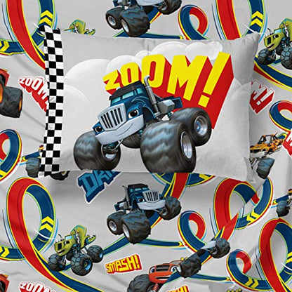 Nickelodeon Blaze Fast Track 3 Piece Twin Sheet Set, 39" X 75"