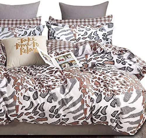  King Duvet Cover Set, 3pc Cotton Duvet Cover King Size 620 Thread Count, Soft King Cotton Duvet Cover, Colourful King Duvet Cover, Tropical Duvet Cover King Size, Wild Bloom