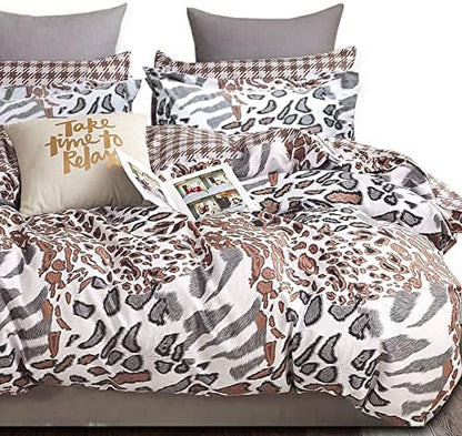  King Duvet Cover Set, 3pc Cotton Duvet Cover King Size 620 Thread Count, Soft King Cotton Duvet Cover, Colourful King Duvet Cover, Tropical Duvet Cover King Size, Wild Bloom