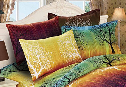  Swanson Beddings Rainbow Tree 3pc Duvet Bedding Set: Duvet Cover And Two Pillow Shams (California King)