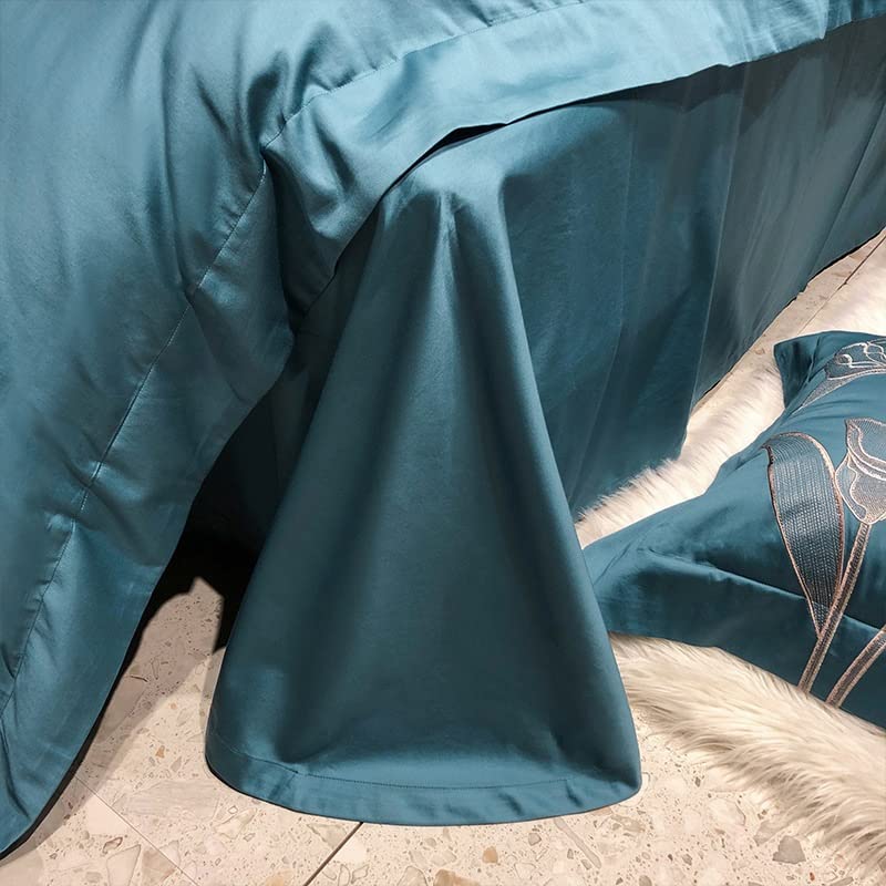  LEIGE Home Textiles Bed Sheet Four-Piece Cotton Quilt Cover Bedding Sets (Color : D, Size : 220 * 240cm)