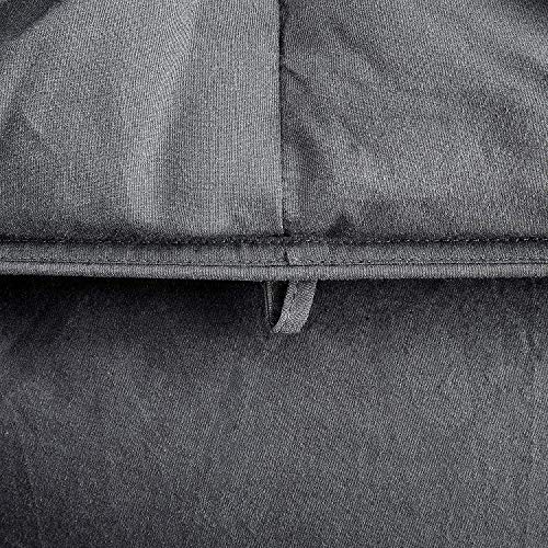  HOMBYS California King Feather And Down Comforter, 108 X 98 Inches Grey Pinch Pleat Cal King Size Duvet Insert With 100% Cotton Downproof Cover, Thick Fluffy Oversized Comforter For All Season