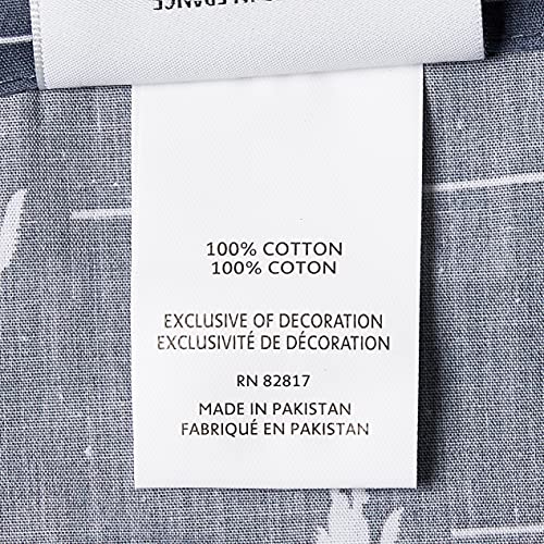  Lacoste 4-Piece Cotton Sheet Set, Slice, Vintage Indigo, Queen
