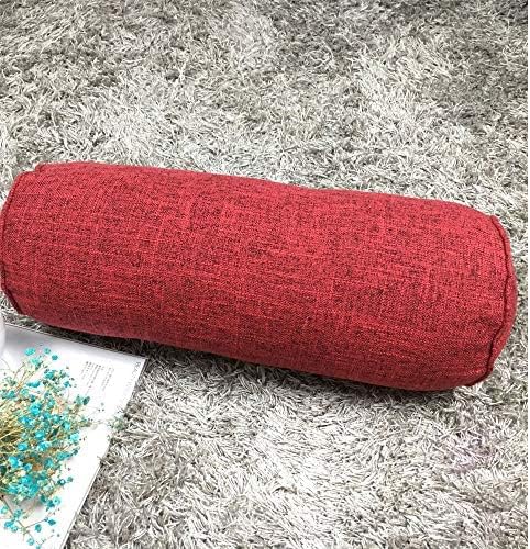  FINEASY Round Neck Pillow Roll Cervical Support Pillows Neck Pain Relief Cylinder Bolster Pillows With Removable Washable Cover For Sleeping/Chair/Car/Sofa…