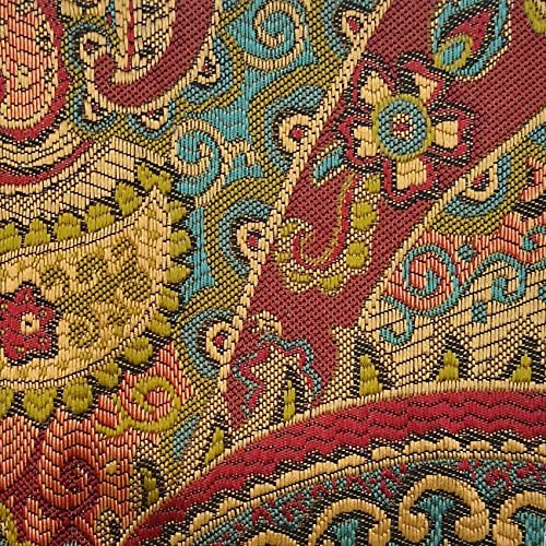  Paseo Road By HiEnd Accents | San Angelo Euro Sham, 27x27 Inch, Teal, Paisley Pattern, Western Rustic Traditional Farmhouse Style Luxury Bedding