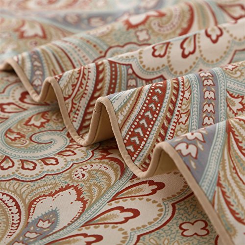  Brandream Paisley Duvet Cover King Size Gold Classy Regal Themed Luxurious Boho Bedding Super Soft Egyptian Cotton 3 Piece Modern 800-Thread-Count Duvet Quilt Cover Set