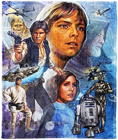 Disney Star Wars, "Master Of Evil" HD Silk Touch Throw Blanket, 46" X 60", Multi Color