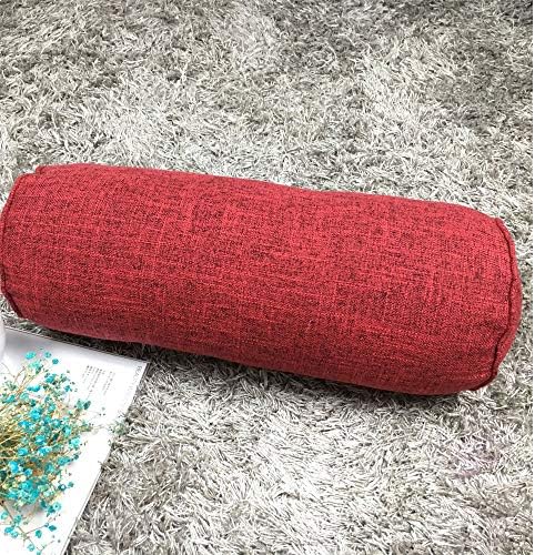  FINEASY Round Neck Pillow Roll Cervical Support Pillows Neck Pain Relief Cylinder Bolster Pillows With Removable Washable Cover For Sleeping/Chair/Car/Sofa…