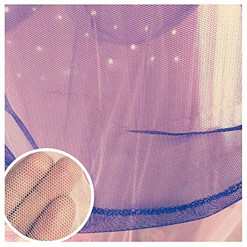 Mosquito Net Bed Canopy Curtains Princess Butterfly Reading Canopies For Girls Kids Single Twin Full Queen Size Beds, Pink And Purple