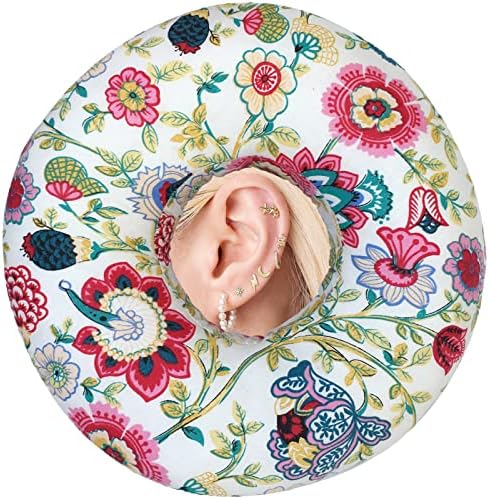  Piercing Pillow Ear Pillows Donut With Hole For Ear Pain CNH, Piercing, Pain Relief Sleeping, Pressure Sore, Side Sleepers, Headphones Minky Dot Lavender