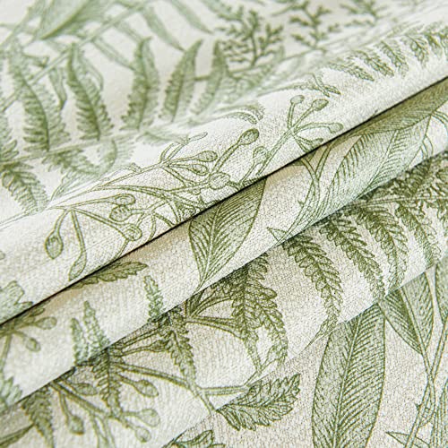  Floral Bed Scarf 100% Microfiber Elegant Fade Resistant Bed Runner Bedspread Slipcover Bedding Decor For Wedding Room Bedroom, Green, Queen