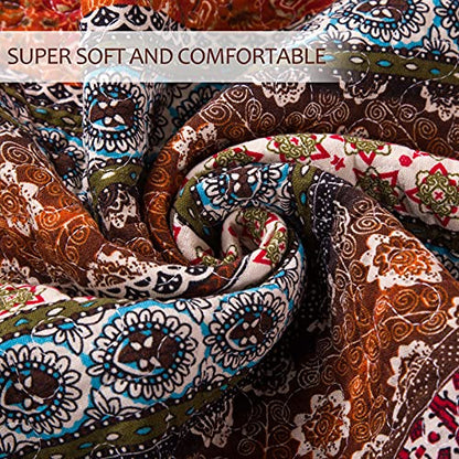  ENCOFT Best Striped Classical 3-Piece Patchwork Bedspread Quilt Sets Queen, Quilted Bedspread Comforter Bedding Sets